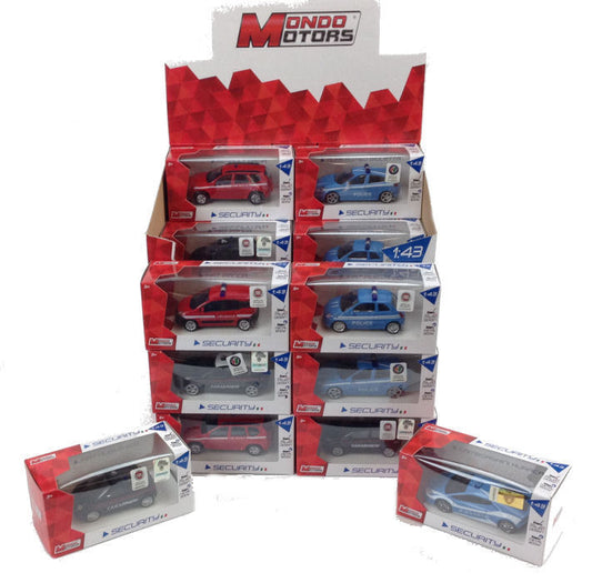 MODELLINO IN SCALA COMPATIBILE CON AUTO FORZE DELL'ORDINE ASS.1:43 Pz.24 MONDO MOTORS MM53012