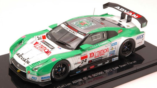 MODELLINO IN SCALA COMPATIBILE CON NISSAN GT-R N.24 SGT500 2012 YOSUDA-WIRDHEIM 1:43 EBBRO EB44853