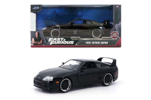 MODELLINO SCALA COMPATIBILE CON TOYOTA SUPRA 1995 FAST & FURIOUS BLACK 1:24 JADA TOYS JADA03077