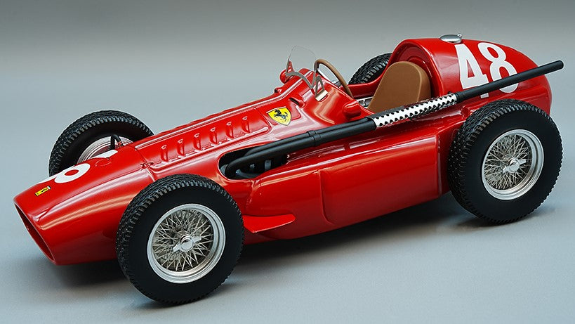 MODELLINO IN SCALA COMPATIBILE CON FERRARI F1 555 SUPER SQUALO N.48 MONACO GP 1955 P.TARUFFI 1:18 TECNOMODEL TMD18243D