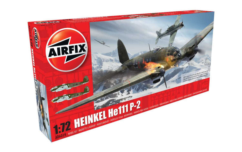 MODELLINO IN SCALA Airfix COMPATIBILE CON HEINKEL He.111 P2 KIT 1:72 MODEL SCALE A06014 241217