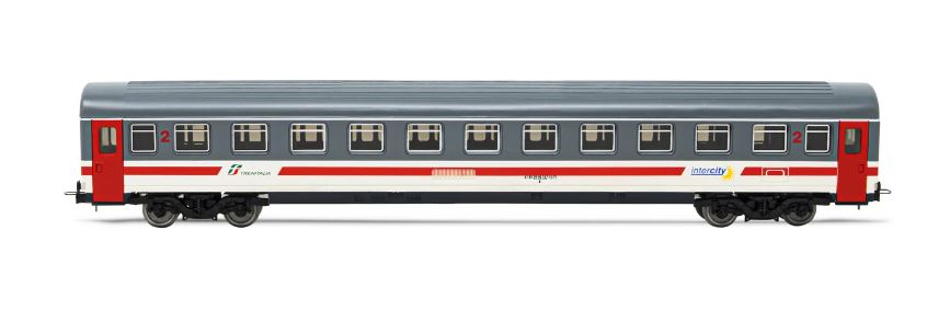 MODELLINO SCALA COMPATIBILE CON FS CARROZZA PASSEGGERI 2a CLASSE INTERCITY GIORNO SCALA H0 1:87 LIMA HL4050