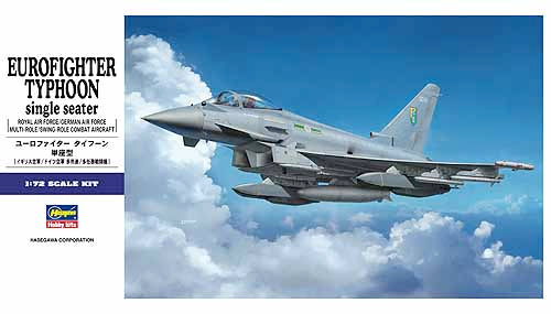 KIT DA MONTARE COMPATIBILE CON EUROFIGHTER TYPHOON SINGLE SEATER KIT 1:72 HASEGAWA HASE40