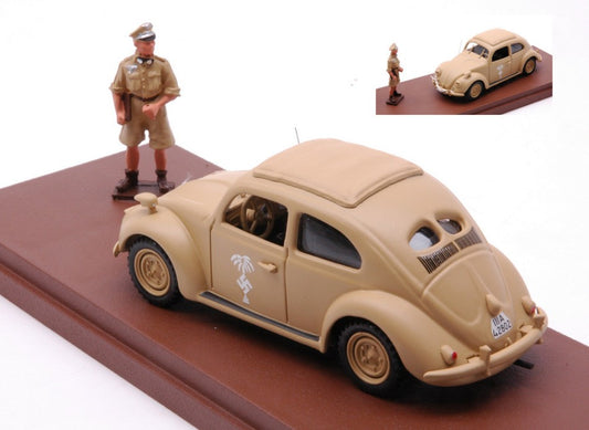 MODELLINO IN SCALA COMPATIBILE CON VW MAGGIOLINO AFRICA KORPS 1941 FIGURE ROMMEL ED.LIM.PCS 100 1:43 RIO RI4685P