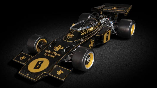 MODELLINO IN SCALA COMPATIBILE CON LOTUS 72D EMERSON FITTIPALDI 1972 N.8 WINNER BRITISH GP KIT 1:8 POCHER HK114