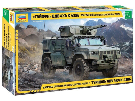 KIT DA MONTARE COMPATIBILE CON K-4386 TYPHOON RUSSIAN ARMOURED 4x4 CAR WITH REMOTE CONTROL MOD KIT 1:35 ZVEZDA Z3648