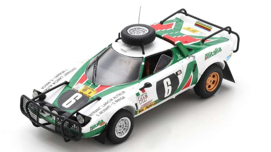 MODELLINO IN SCALA Spark Model COMPATIBILE CON LANCIA STRATOS HF N.6 SAFARI RALLY 1976 S.MUNARI-S.MAIGA 1:43 MODEL SCALE S9086 241217