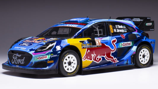 MODELLINO IN SCALA COMPATIBILE CON FORD PUMA WRC N.8 RALLY SWEDEN 2023 TANAK/JARVEOJA 1:18 IXO MODEL 18RMC154A