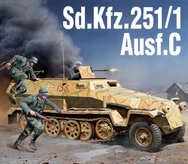 KIT DA MONTARE SCALA COMPATIBILE CON SD.KFZ. 251/1 AUSF.C KIT 1:35 ACADEMY ACD13540