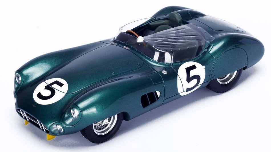 MODELLINO IN SCALA Spark Model COMPATIBILE CON ASTON MARTIN DBR1 N.5 WINNER LM 1959 C.SHELBY-R.SALVADORI 1:18 MODEL SCALE 18LM59 241217