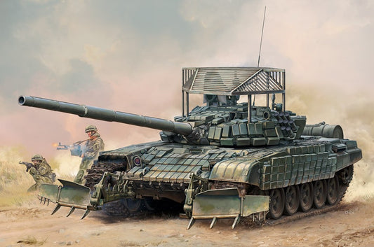 MODELLINO IN SCALA Trumpeter COMPATIBILE CON MEZZO RUSSIAN T-72B1 W/GRATING ARMOUR KIT 1:35 MODEL SCALE TP9609 241217