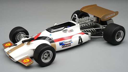 MODELLINO IN SCALA COMPATIBILE CON BRM P153 N.4 FRENCH GP 1970 G.EATON 1:18 TECNOMODEL TMD18284D