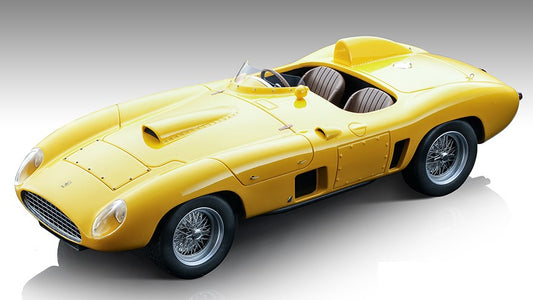 MODELLINO IN SCALA COMPATIBILE CON FERRARI 410S PRESS VERSION 1956 GIALLO MODENA 1:18 TECNOMODEL TMD18280B