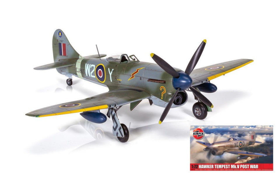 KIT DA MONTARE COMPATIBILE CON HAWKER TEMPEST NMk.V KIT 1:72 AIRFIX A02110