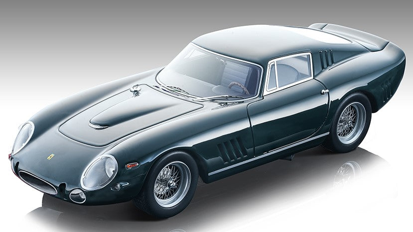 MODELLINO SCALA COMPATIBILE CON FERRARI 275 GTB 1965 BRITISH RACING GREEN 1:18 TECNOMODEL TMD1885I