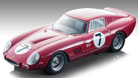 MODELLINO SCALA COMPATIBILE CON FERRARI 275 GTB/C COMPET.N.7 WIINER NASSAU T.T.1965 C.KOLB 1:18 TECNOMODEL TMD1885G