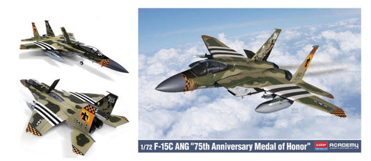 KIT DA MONTARE SCALA COMPATIBILE CON F-15C "75th ANNIVERSARY MEDAL OF HONOR" KIT 1:72 ACADEMY ACD12582