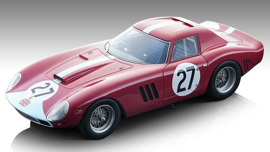 MODELLINO IN SCALA COMPATIBILE CON FERRARI 250 GTO N.27 TOURIST TROPHY 1964 INEES IRELAND 1:18 TECNOMODEL TMD1896I