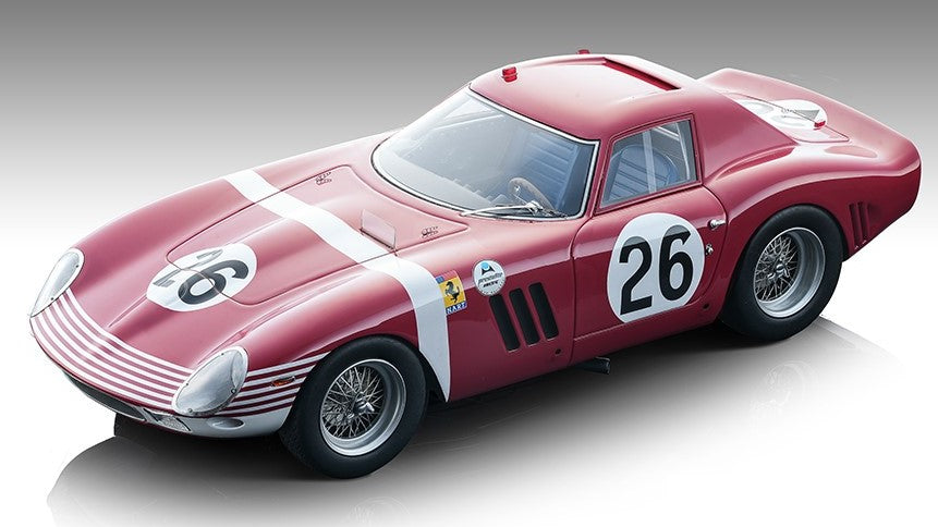 MODELLINO IN SCALA COMPATIBILE CON FERRARI 250 GTO N.26 WINN.REIMS 12h 1964 RODRIGUEZ/VACCARELLA 1:18 TECNOMODEL TMD1896E