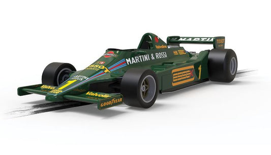 MODELLINO IN SCALA COMPATIBILE CON LOTUS 79 USA GP WEST 1979 MARIO ANDRETTI 1:32 SCALEXTRIC C4423