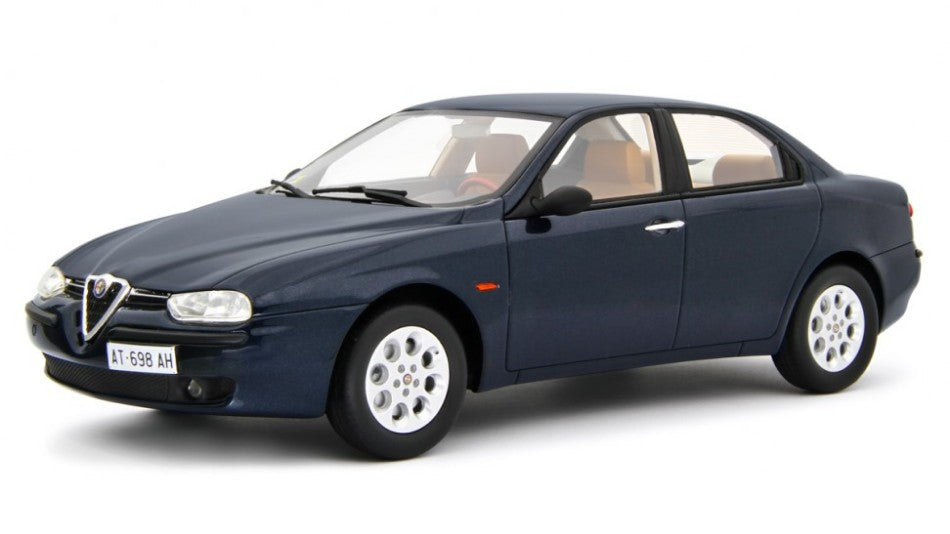 MODELLINO SCALA COMPATIBILE CON ALFA 156 1.8 T.S. 1997 MET.BLUE DEC.1.6/2.0 T.S./1.9 JTD/2.5 V6 24V 1:18 LAUDO RACING LM166F