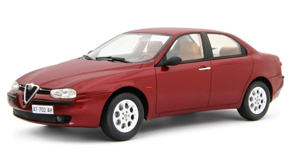 MODELLINO SCALA COMPATIBILE CON ALFA 156 1.8 T.S. 1997 MET.RED W/DEC1.6/2.0 T.S./1.9 JTD/2.5 V6 24V 1:18 LAUDO RACING LM166A