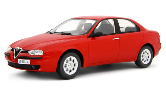 MODELLINO SCALA COMPATIBILE CON ALFA 156 1.8 T.S. 1997 RED W/DECALS 1.6/2.0 T.S./1.9 JTD/2.5 V6 24V 1:18 LAUDO RACING LM166B