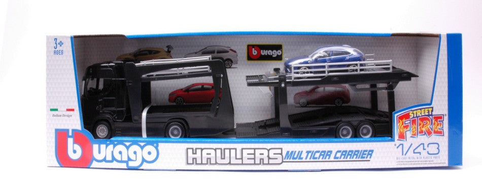 MODELLINO IN SCALA COMPATIBILE CON SCANIA S730 HIGHLINE CAB CAR CARRIER + LAMBORGHINI URUS 1:43 BURAGO BU31465