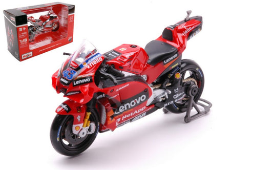 MODELLINO IN SCALA COMPATIBILE CON DUCATI DESMOSEDICI LENOVO 2022 N.43 JACK MILLER 1:18 MAISTO MI36391M