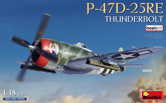 KIT DA MONTARE SCALA COMPATIBILE CON P-47D-25RE THUNDERBOLT KIT 1:48 MINIART MIN48009