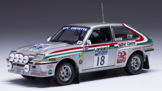 MODELLINO IN SCALA COMPATIBILE CON VAUXHALL CHEVETTE 2300 HSR N.18 RAC RALLY 1980 MCRAE/NICHOLSON 1:43 IXO MODEL RAC433B