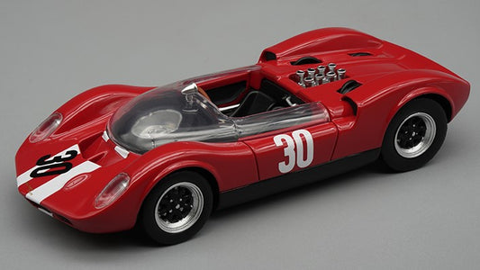 MODELLINO SCALA COMPATIBILE CON MCLAREN ELVA MARK 1 N.30 WINN.ASPERN GP 1965 CHARLES VOGELE 1:43 TECNOMODEL TMD4329B