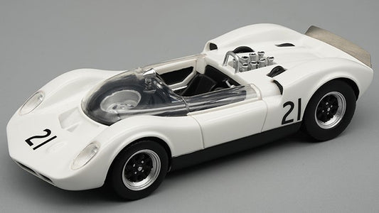 MODELLINO SCALA COMPATIBILE CON MCLAREN ELVA MARK 1 N.21 BRANDS HATCH 1965 GRAHAM HILL 1:43 TECNOMODEL TMD4329C