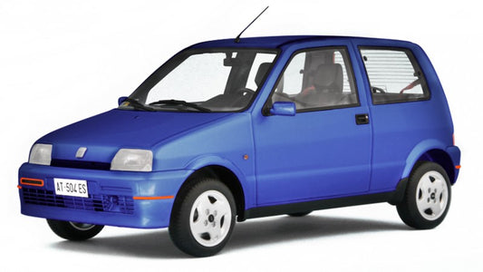 MODELLINO SCALA COMPATIBILE CON FIAT CINQUECENTO SPORTING 1994 MET.BLUE 1:18 LAUDO RACING LM152E