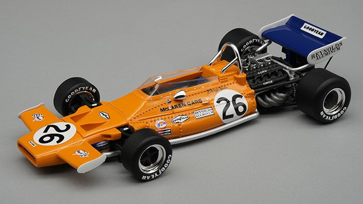 MODELLINO IN SCALA Tecnomodel COMPATIBILE CON MCLAREN M19A N.26 DUTCH GP 1971 D.HULME 1:43 MODEL SCALE TMD4360C 241217