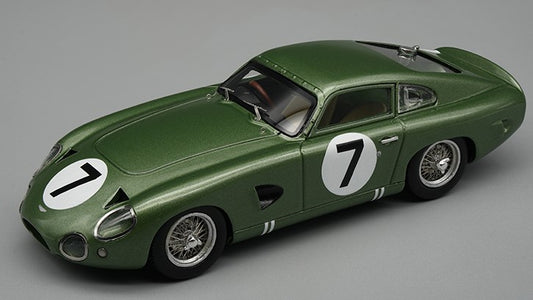 MODELLINO IN SCALA Tecnomodel COMPATIBILE CON ASTON MARTIN DP214 N.7 LE MANS 1963 B.KIMBERLEY-J.SCHLESSER 1:43 MODEL SCALE TMD4328A 241217