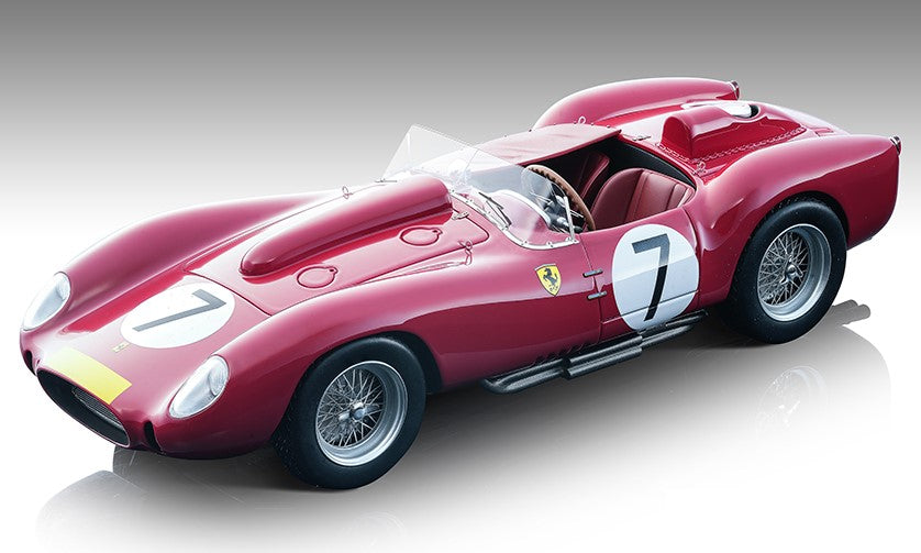 MODELLINO IN SCALA Tecnomodel COMPATIBILE CON FERRARI 250 TR 58 N.7 3rd 1000 KM NURBUR.1958 O.GENDEB.-W.VON TRIPS 1:18 MODEL SCALE TMD18260D 241220