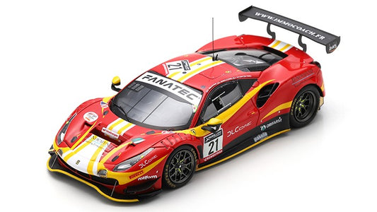 MODELLINO IN SCALA COMPATIBILE CON FERRARI 488 GT3 N.21 AF CORSE 24H SPA 2022 DELAC./SBIRR./BALZ./PEREL1:43 LOOKSMART LSRC154