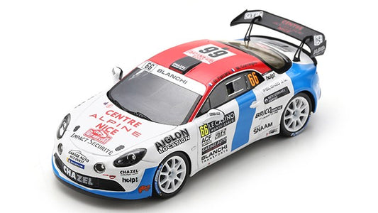 MODELLINO IN SCALA COMPATIBILE CON ALPINE A110 N.66 2nd RGT RALLY MONTE CARLO 2023 D.FERRARO-M.CORNEGL 1:43 SPARK MODEL S6725