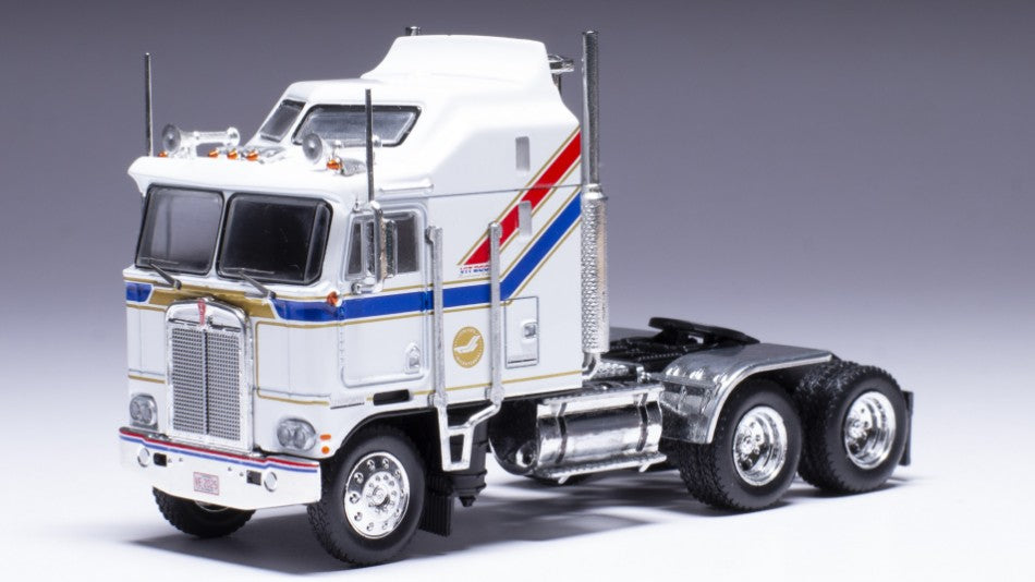 MODELLINO IN SCALA COMPATIBILE CON KENWORTH K100 AERODYNE 1976 WHITE 1:64 IXO MODEL 64TR005