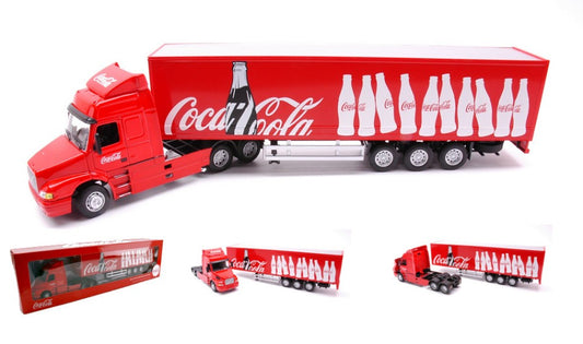 MODELLINO IN SCALA COMPATIBILE CON VOLVO NH12 FRIDGE COCA COLA 1:43 CARARAMA CACR043CC