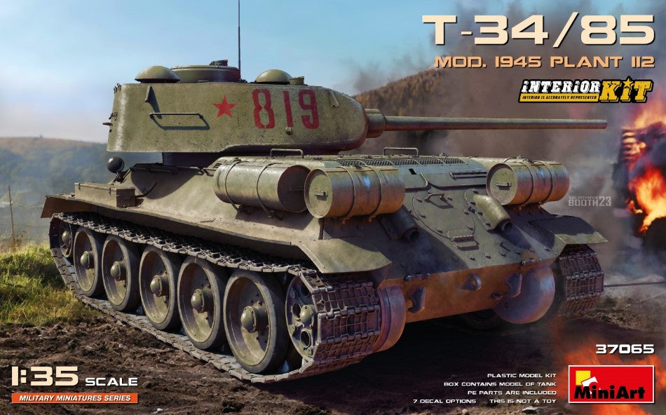 KIT DA MONTARE COMPATIBILE CON T-34-85 MOD.1945 PLANT 112 INTERIOR KIT 1:35 MINIART MIN37065