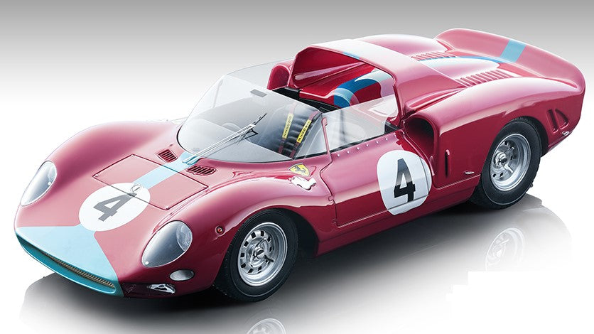 MODELLINO IN SCALA Tecnomodel COMPATIBILE CON FERRARI 275/330 P2 N.4 1000 KM NURBURGRING 1965 HILL-STEWART 1:18 MODEL SCALE TMD18273B 241217