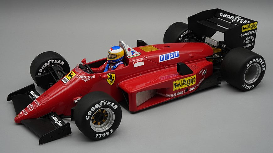 MODELLINO IN SCALA Tecnomodel COMPATIBILE CON FERRARI 156-85 1985 PRESS VERSION MICHELE ALBORETO W/DRIVER 1:18 MODEL SCALE TMD18322A 241217