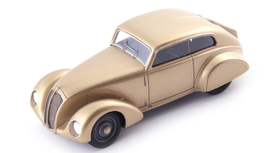 MODELLINO IN SCALA COMPATIBILE CON MERCEDES 170 (W15) "ERDAMANN UND ROSSI" 1933 GOLD 1:43 AUTOCULT ATC04040