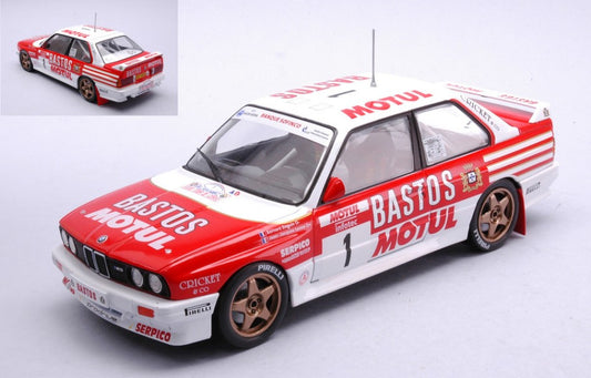 MODELLINO IN SCALA COMPATIBILE CON BMW E30 M3 N.1 RALLY TOUR DE CORSE 1988 BEGUIN/LENNE 1:24 IXO MODEL 24RAL029A