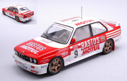 MODELLINO IN SCALA COMPATIBILE CON BMW E30 M3 N.9 RALLY TOUR DE CORSE 1988 CHATRIOT/PERIN 1:24 IXO MODEL 24RAL029B