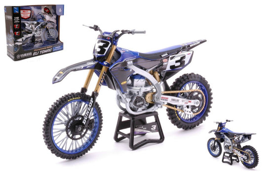 MODELLINO IN SCALA COMPATIBILE CON YAMAHA YZ450F N.3 ELI TOMAC 1:12 NEW RAY NY58323