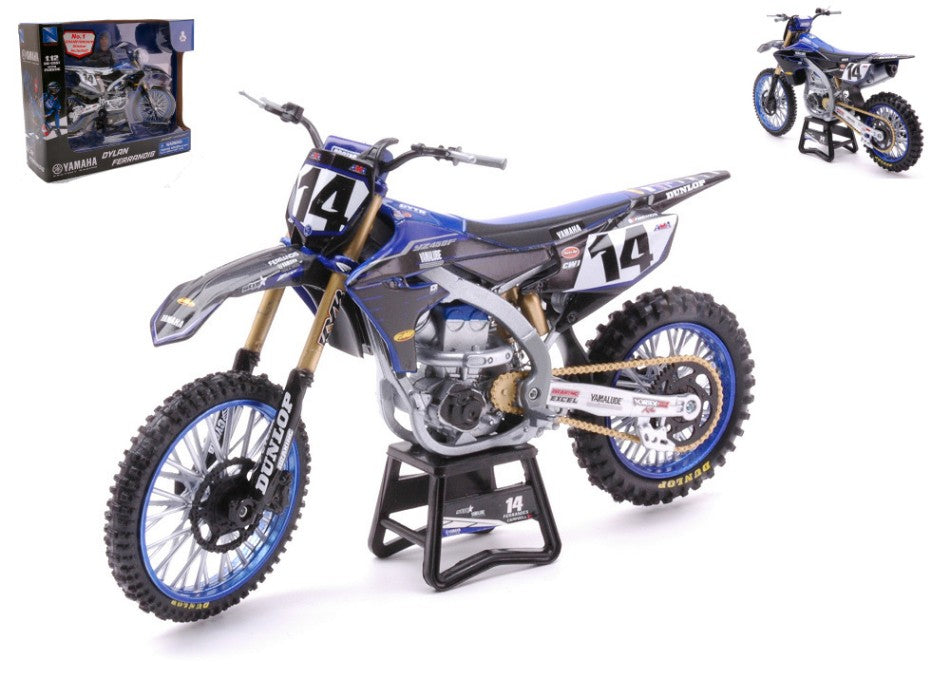 MODELLINO IN SCALA COMPATIBILE CON YAMAHA YZ450F N.14 DYLAN FERRANDIS 1:12 NEW RAY NY58333