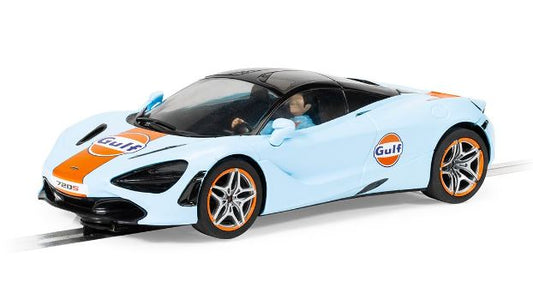 MODELLINO IN SCALA COMPATIBILE CON MC LAREN 720S GULF EDITION SLOT 1:32 SCALEXTRIC C4394